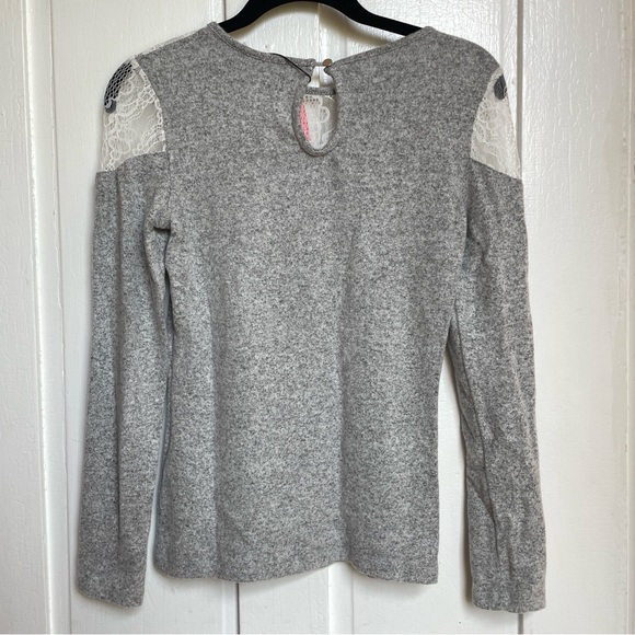 NAF NAF Gray and White Lace Sweater XS - Picture 4 of 11